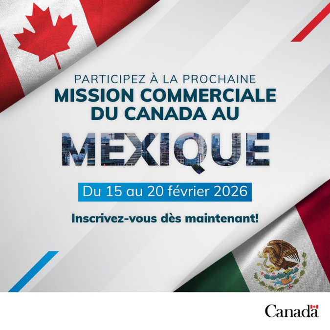 Invitation à participer à la mission commerciale du Canada au Mexique